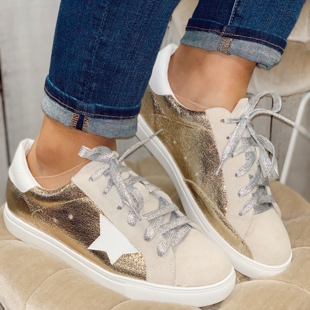 Gold Star Sneakers